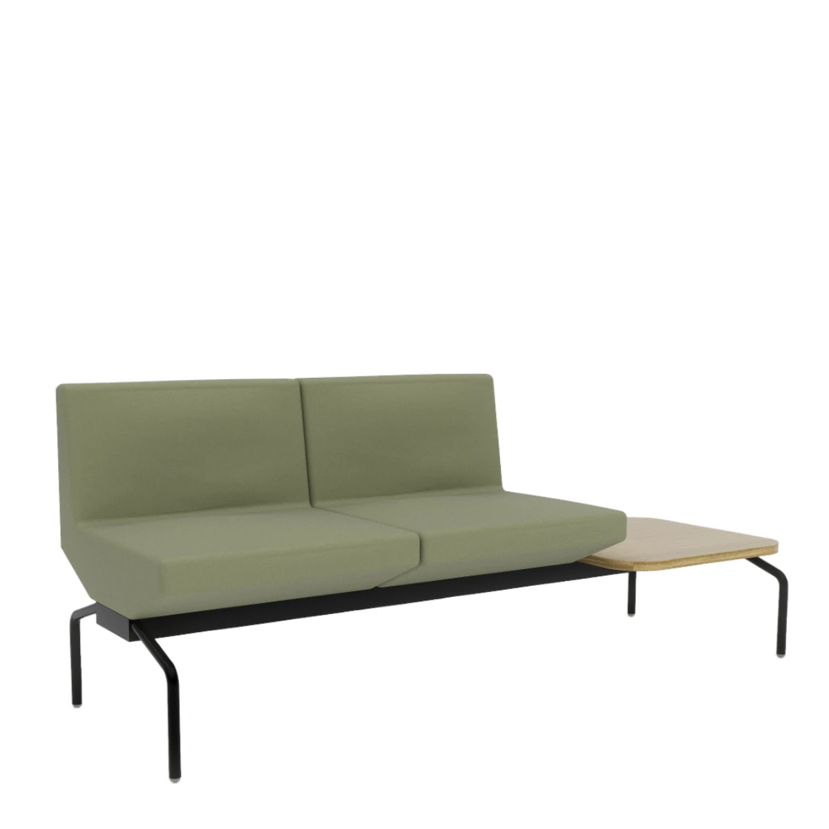 Sofá 2 lugares com mesa lateral
